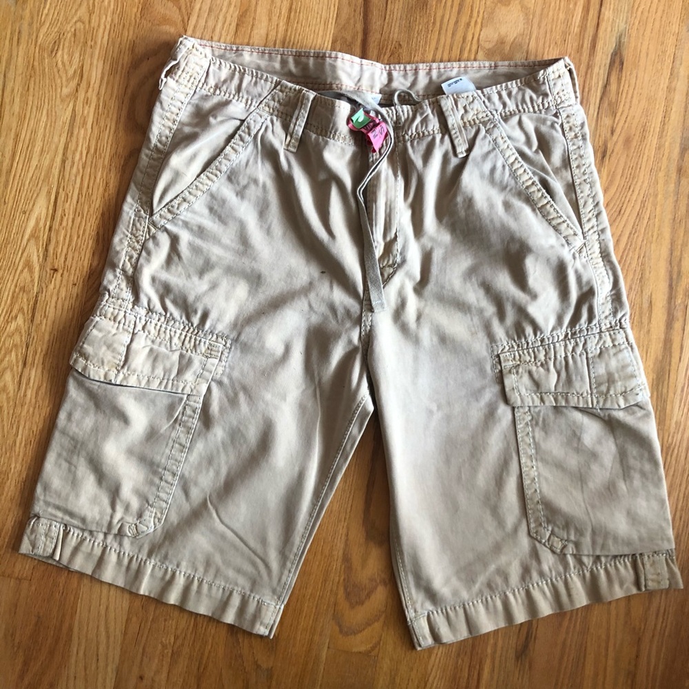 True Religion Khaki Cargo Shorts